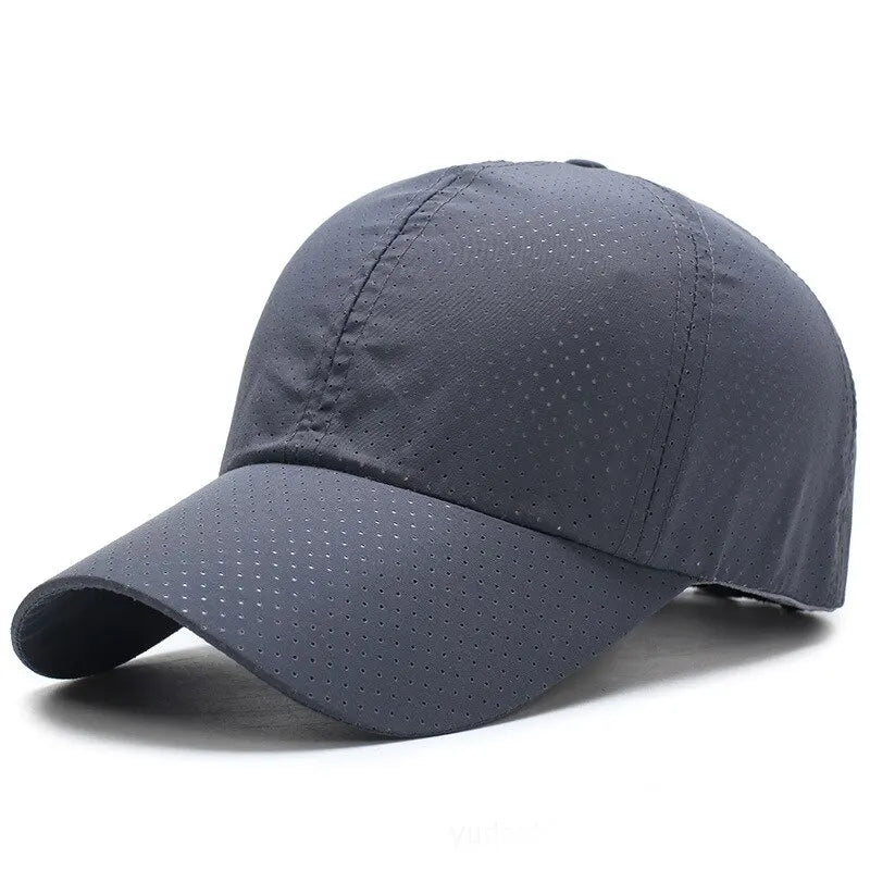 Unisex Solid Color Mesh Baseball Cap Breathable Adjustable Korean Style Sun Hat