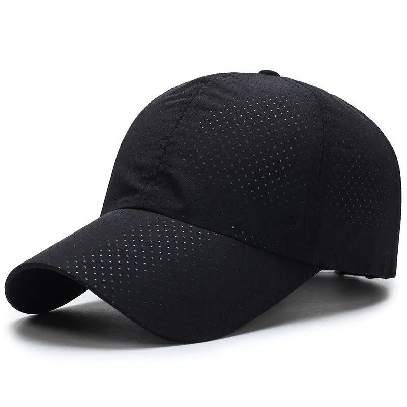 Unisex Solid Color Mesh Baseball Cap Breathable Adjustable Korean Style Sun Hat